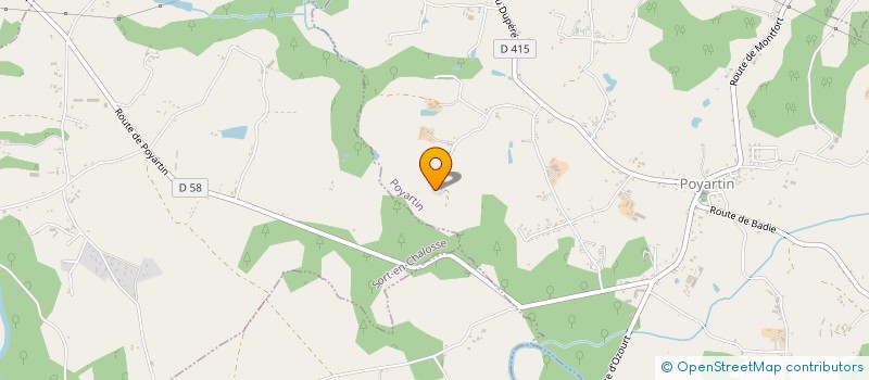 localisation de l'entreprise MONSIEUR GUILLAUME LABROUQUAIRE  POYARTIN