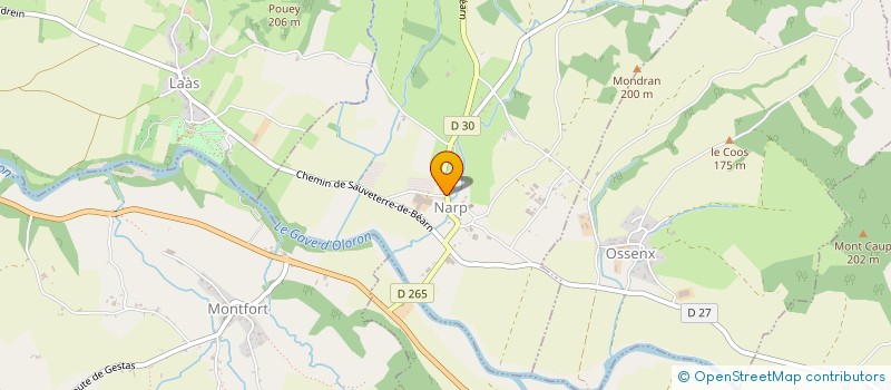 localisation de l'entreprise MONSIEUR GUILLAUME LADONNE  NARP