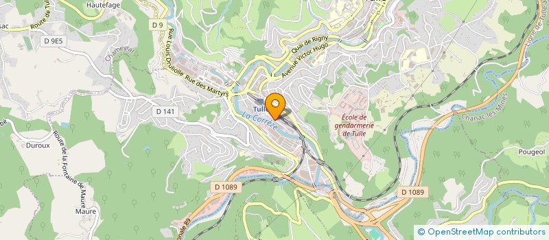 localisation de l'entreprise MONSIEUR GUILLAUME LAFAGE  TULLE