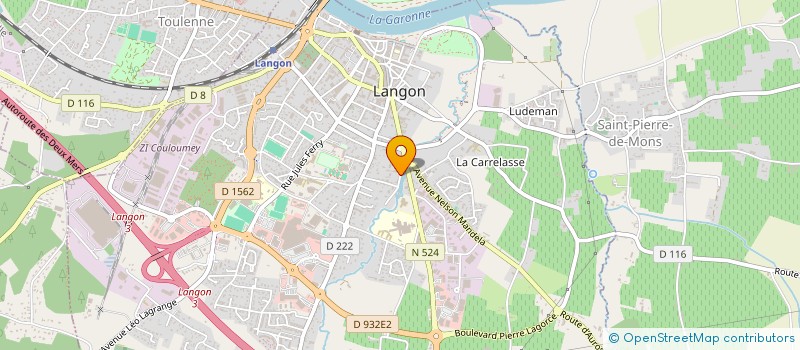 localisation de l'entreprise MONSIEUR GUILLAUME LAFLEUR  LANGON