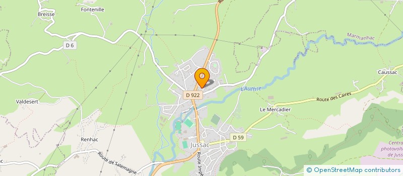localisation de l'entreprise MONSIEUR GUILLAUME LAFON à JUSSAC