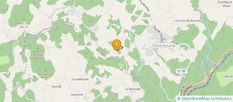 localisation de l'entreprise MONSIEUR GUILLAUME LAFONT  CHAMEYRAT