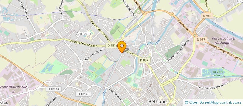 localisation de l'entreprise MONSIEUR GUILLAUME LAGA  BETHUNE