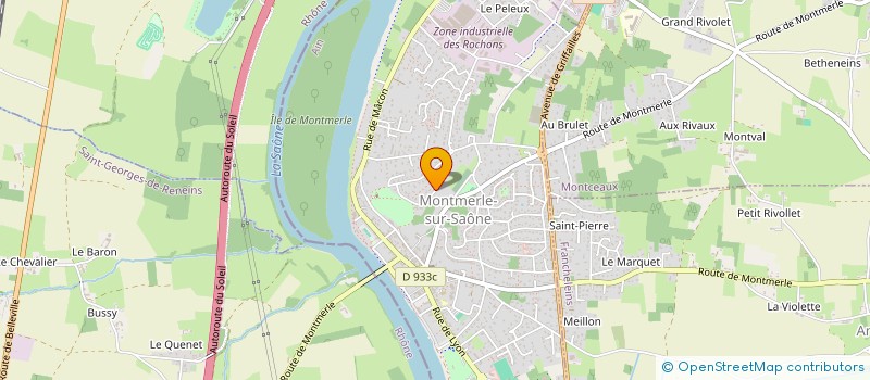 localisation de l'entreprise MONSIEUR GUILLAUME LAGADEC  MONTMERLE-SUR-SAONE