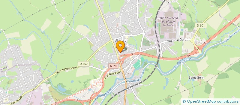 localisation de l'entreprise MONSIEUR GUILLAUME LAGRANGE  BLANZY