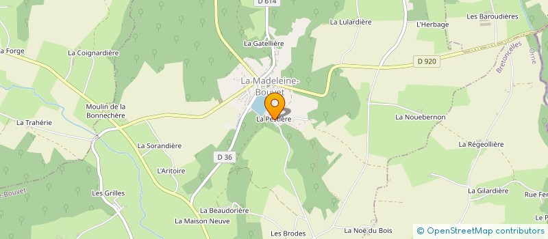 localisation de l'entreprise MONSIEUR GUILLAUME LALLEMAND à LA MADELEINE-BOUVET