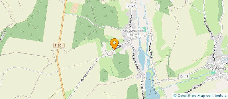 localisation de l'entreprise MONSIEUR GUILLAUME LAMBERT  RECQUES-SUR-COURSE