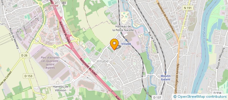 localisation de l'entreprise MONSIEUR GUILLAUME LAMY  VILLABE