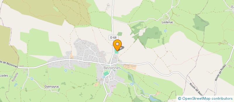 localisation de l'entreprise MONSIEUR GUILLAUME LANEAU  RODELLE