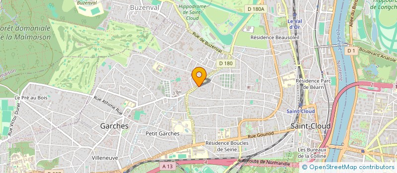 localisation de l'entreprise MONSIEUR GUILLAUME LANGER à SAINT-CLOUD