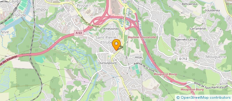 localisation de l'entreprise MONSIEUR GUILLAUME LANGLAIS  SAINT-PIERRE-D'IRUBE