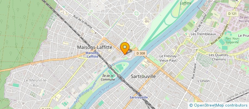 localisation de l'entreprise MONSIEUR GUILLAUME LANGLOIS  MAISONS-LAFFITTE