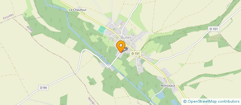 localisation de l'entreprise MONSIEUR GUILLAUME LANTRAIN  BULLES