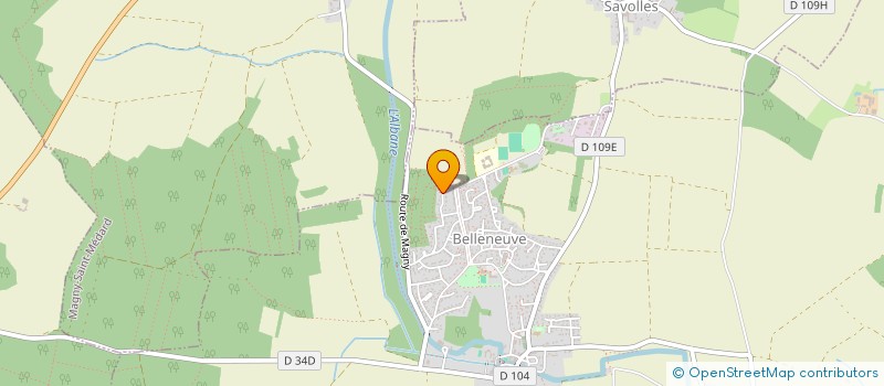 localisation de l'entreprise MONSIEUR GUILLAUME LAPIERRE  BELLENEUVE