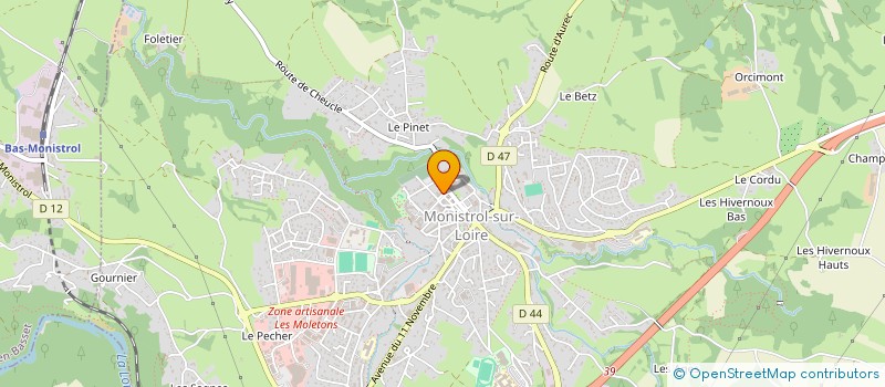 localisation de l'entreprise MONSIEUR GUILLAUME LARDON  MONISTROL-SUR-LOIRE