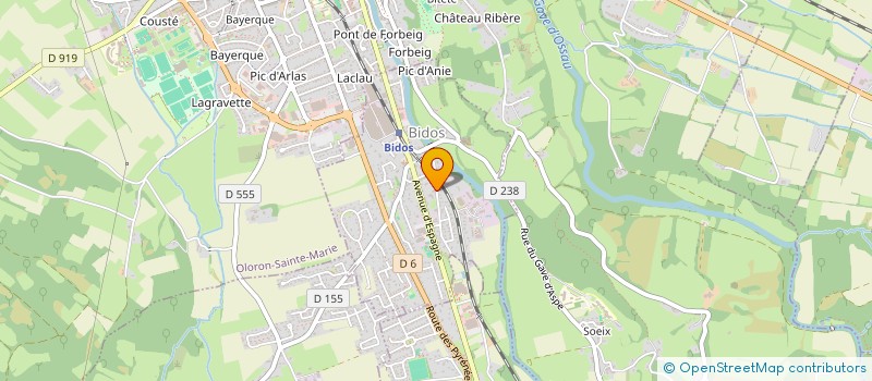 localisation de l'entreprise MONSIEUR GUILLAUME LASSEUBE-SARTHOU  POEY-D'OLORON