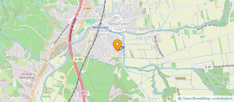 localisation de l'entreprise MONSIEUR GUILLAUME LATIL  BEDARRIDES