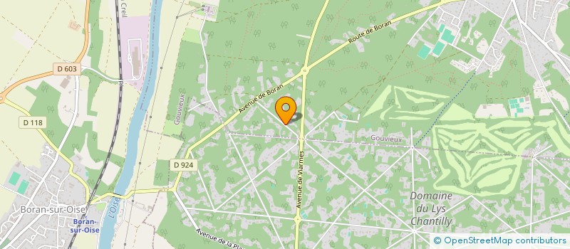 localisation de l'entreprise MONSIEUR GUILLAUME LAURENT  CHANTILLY