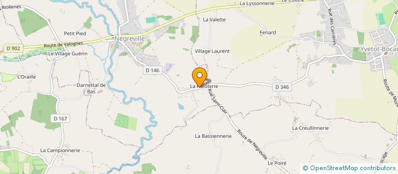 localisation de l'entreprise MONSIEUR GUILLAUME LAURENT  NEGREVILLE