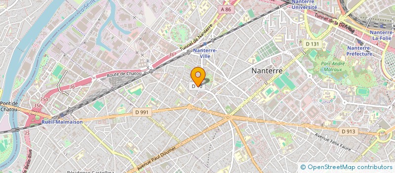 localisation de l'entreprise MONSIEUR GUILLAUME LAURIOL  NANTERRE