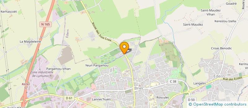 localisation de l'entreprise MONSIEUR GUILLAUME LAVERGNE  BRIEC