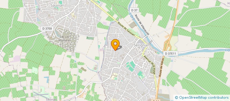 localisation de l'entreprise MONSIEUR GUILLAUME LAVERNHE  SERIGNAN