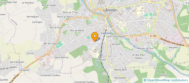 localisation de l'entreprise MONSIEUR GUILLAUME LE BERRE  LANNION