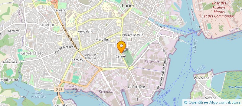 localisation de l'entreprise MONSIEUR GUILLAUME LE BRAZIDEC  LORIENT