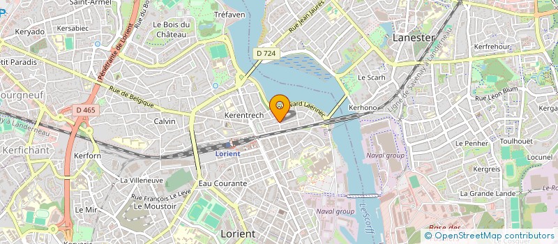 localisation de l'entreprise MONSIEUR GUILLAUME LE BRESTEC  LORIENT