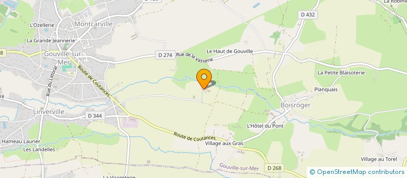 localisation de l'entreprise MONSIEUR GUILLAUME LE BRETON à GOUVILLE-SUR-MER