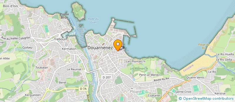 localisation de l'entreprise MONSIEUR GUILLAUME LE CLOUEREC à DOUARNENEZ
