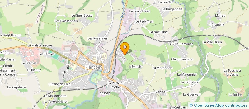 localisation de l'entreprise MONSIEUR GUILLAUME LE CORNEC  PLANCOET