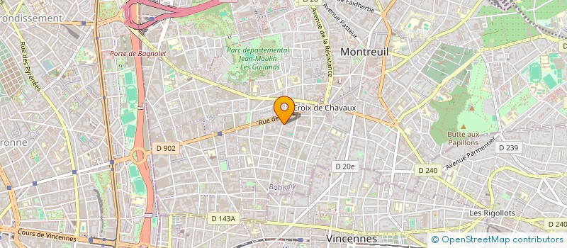 localisation de l'entreprise MONSIEUR GUILLAUME LE DAIN  MONTREUIL