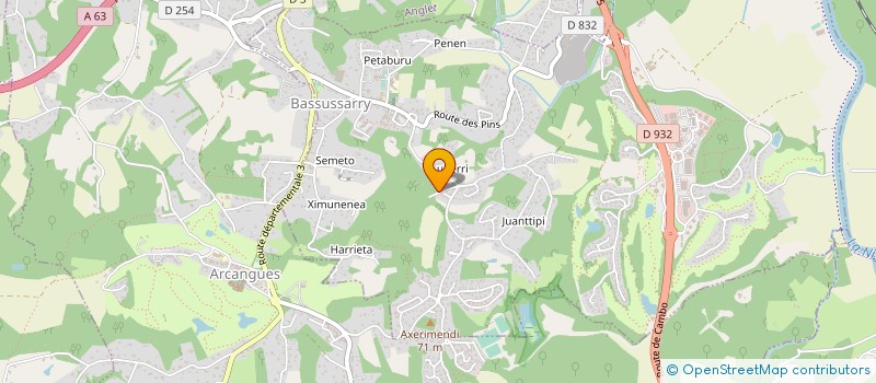 localisation de l'entreprise MONSIEUR GUILLAUME LE GOASTER  BASSUSSARRY