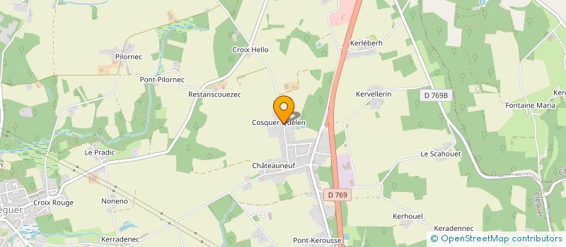 localisation de l'entreprise MONSIEUR GUILLAUME LE GOFF  CLEGUER