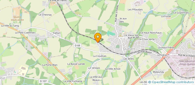 localisation de l'entreprise MONSIEUR GUILLAUME LE JEUNE  QUEVERT