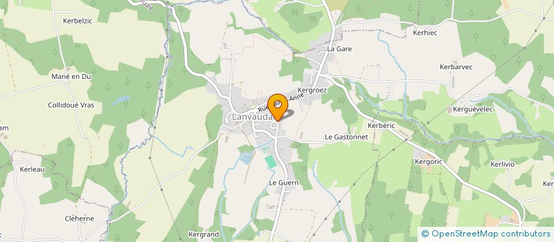 localisation de l'entreprise MONSIEUR GUILLAUME LE MEUR  LANVAUDAN