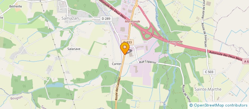 localisation de l'entreprise MONSIEUR GUILLAUME LE PENNEC  SAMAZAN