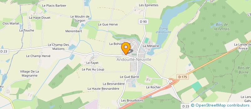 localisation de l'entreprise MONSIEUR GUILLAUME LE PICARD  ANDOUILLE-NEUVILLE