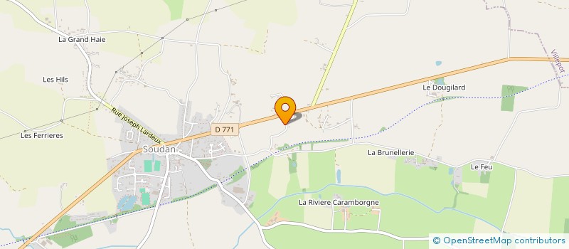 localisation de l'entreprise MONSIEUR GUILLAUME LE VOURCH  SOUDAN