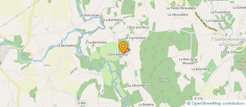 localisation de l'entreprise MONSIEUR GUILLAUME LEBOURDAIS à STE HONORINE LA GUILLAUME