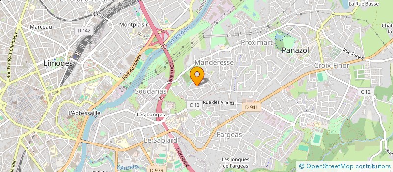 localisation de l'entreprise MONSIEUR GUILLAUME LEBRETON à PANAZOL