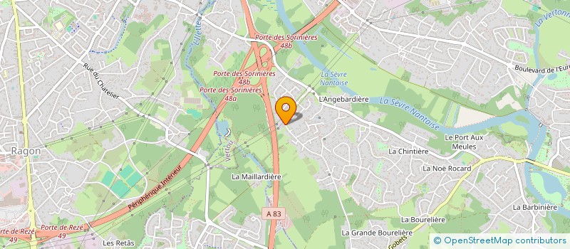 localisation de l'entreprise MONSIEUR GUILLAUME LEBRETON  VERTOU