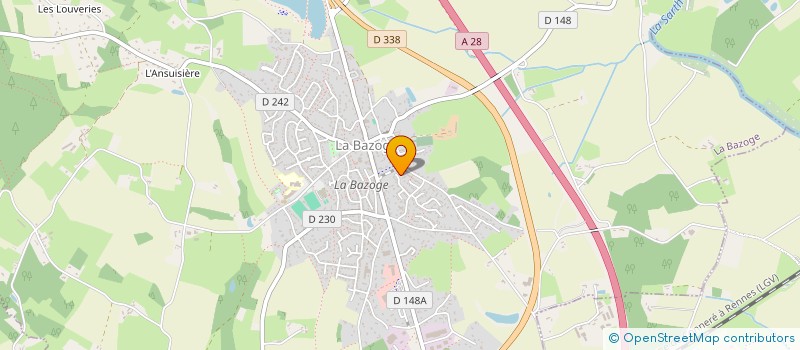 localisation de l'entreprise MONSIEUR GUILLAUME LEBRETON  LA BAZOGE