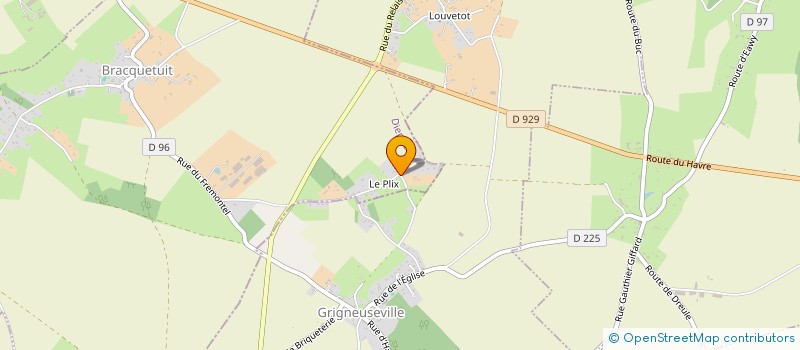 localisation de l'entreprise MONSIEUR GUILLAUME LECAULLE  BRACQUETUIT