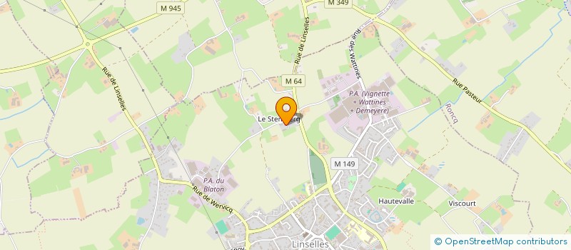 localisation de l'entreprise MONSIEUR GUILLAUME LECONTE  LINSELLES