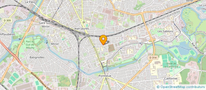 localisation de l'entreprise MONSIEUR GUILLAUME LEDRU  LE MANS