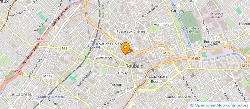 localisation de l'entreprise MONSIEUR GUILLAUME LEFEBVRE  ROUBAIX