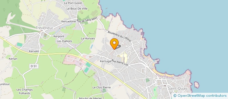 localisation de l'entreprise MONSIEUR GUILLAUME LEFEBVRE DU PREY  SAINT-QUAY-PORTRIEUX