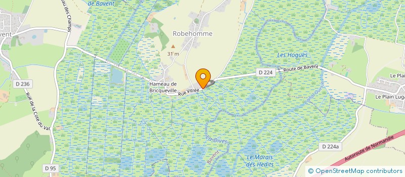 localisation de l'entreprise MONSIEUR GUILLAUME LEFEVRE  BAVENT